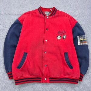 VTG GAP Jacket Adult Large Red Bomber Glacier Explore Frontier Snap Up Patches**